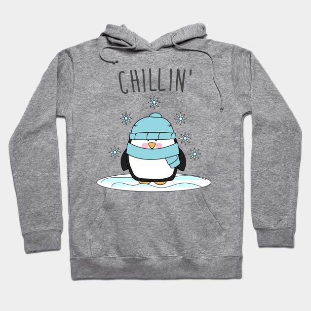 Chillin Penguin Hoodie by NotoriousMedia